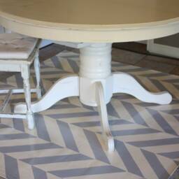 "Floorcloth - Made To Order ""Harringbone"" 60" - thumbnail 2