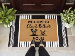 Dog Doormat Custom Artwork Of Your Pet - Cat Personalized With Gifts For People Pets Rug Mat - thumbnail 1