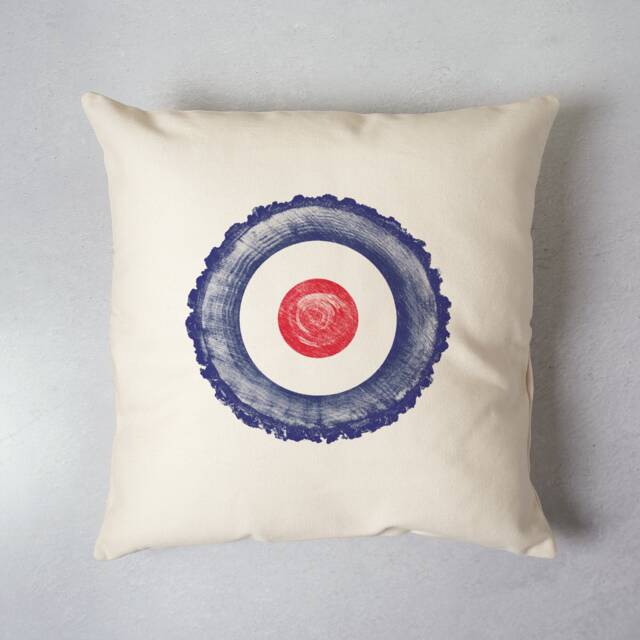 Curling Bullseye Pillow Cover Canadian Sports Decor Gift - image 1