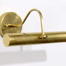 Solid Brass Picture Light - Vintage Style 15 Inch Modern Painting - Raw Antique Wall Fixture - thumbnail 3