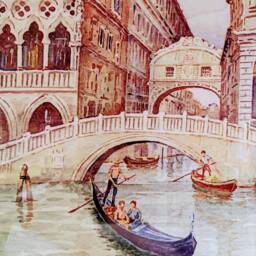 "Gondolina Ceramic Wall Art Tile, 8"" By 12" - thumbnail 2