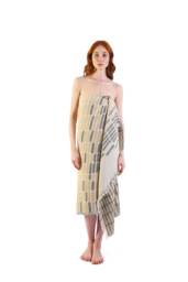 Soft Yellow Stone Jacquard Turkish Cotton Beach Towel, Personalization Bridesmaid Gift, Wedding Sarong, Wrap, Bath Towel