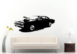 Classic Old School Antique American Muscle Sports Racing Fast Car Automobile Vehicle Wall Decal Vinyl Sticker Mural Room Decor L700