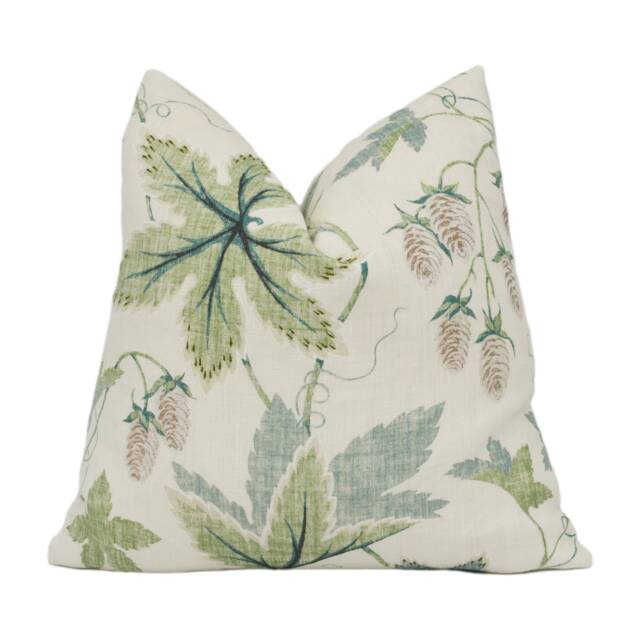 Colefax & Fowler - Lindon Leaf Green Gorgeous Trailing Hops Cushion Cover Handmade Throw Pillow Designer Home D??cor - image 1
