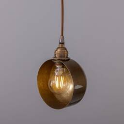 Brass Pendant Light - Modern Industrial Ceiling Lamp 8 - thumbnail 3