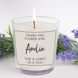 Wedding Day, Thank You Bridesmaid Candle With Gift Box, Personalised Candle, You Maid Of Honour - thumbnail 3