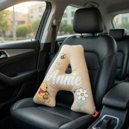 Winnie The Pooh Personalized Pillow, Kids Custom Letter Kid Initial Pillows For Kid, Baby Pillow Nursery - thumbnail 2