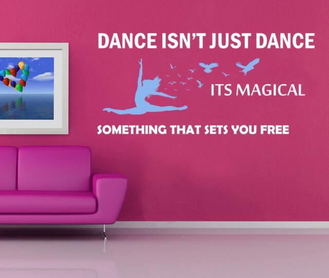 Inspirational Dance Wall Decal Vinyl Transfer Sticker - image 1