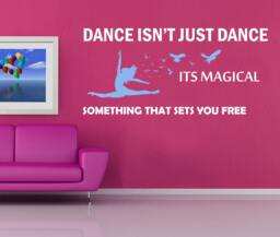 Inspirational Dance Wall Decal Vinyl Transfer Sticker - thumbnail 1