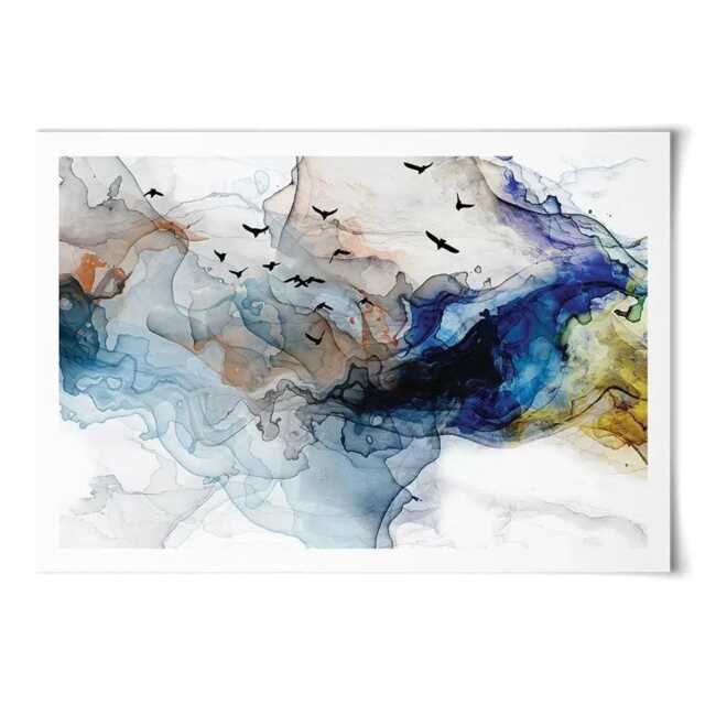 Abstract Birds Art Print - image 1