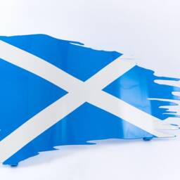 Scotland Flag Scotish Wave Metal 3D Wall Decor Art - thumbnail 2