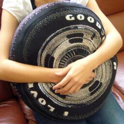 Antique Car Wheel Pillow - Phone Number Must Be Included For Purchase - thumbnail 4