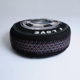 Antique Car Wheel Pillow - Phone Number Must Be Included For Purchase - thumbnail 2