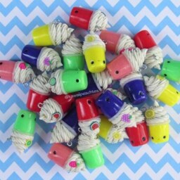 Polymer Clay Fruity Shake Frappuccinos Kawaii Strawberry, Watermelon, Grape, Lemon, Lime Charm Keychain Jewelry - thumbnail 4