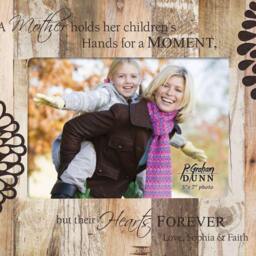 Personalized Mother Pallet Photo Frame - Engraved Picture Mother's Day Gift Gifts For Mom New - thumbnail 2