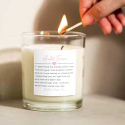 Auntie Personalised Scented Candle, Christmas Gift, Birthday Niece Gift For Auntie, Nephew Auntie - thumbnail 3