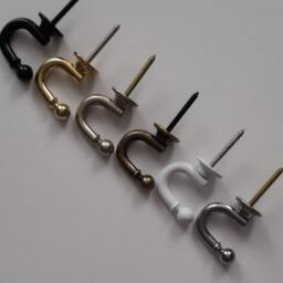 Mini Round Metal Curtain Wall Towel Hooks Coat Hanger - Antique Silver 30mm/35mm/45mm - Pack Of 2 - thumbnail 4