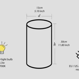 Botanical Lamp, Japanese Table Desk Bedside Paper Lantern Flower Lamp, Hygge, Gift - thumbnail 4