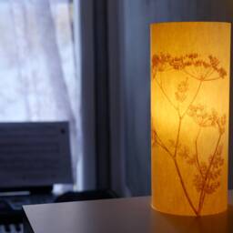 Botanical Lamp, Japanese Table Desk Bedside Paper Lantern Flower Lamp, Hygge, Gift - thumbnail 3