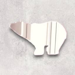 Polar Bear Acrylic Mirror Wall Art Personalized Engraving - thumbnail 2