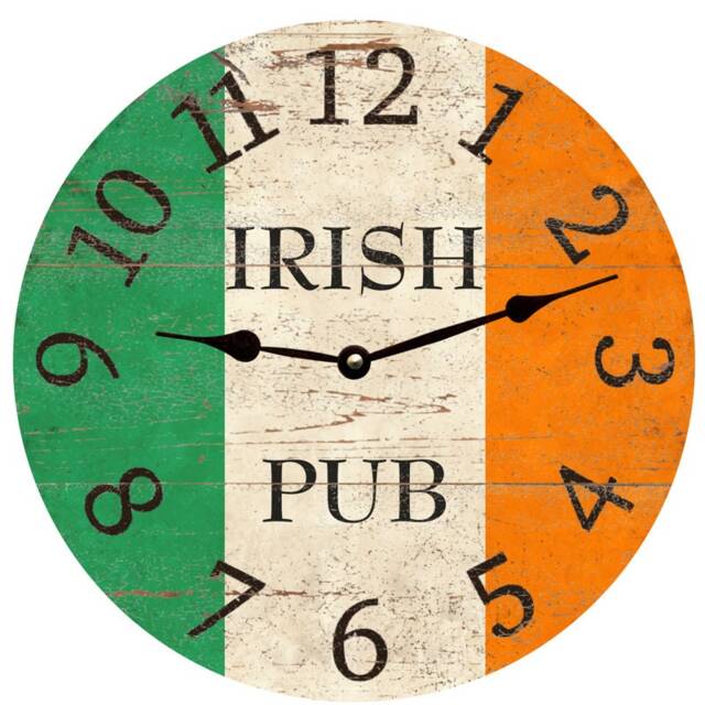 Classic Irish Pub Wall Clock - Authentic Decor - image 1