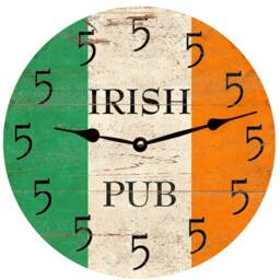 Classic Irish Pub Wall Clock - Authentic Decor - thumbnail 2