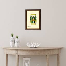 A4 Coat Of Arms Print - Heraldic Family Crest - Framed - thumbnail 3