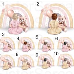 Baby Girls 1st First Birthday Personalised Plaque Keepsake Gift Bauble Niece Granddaughter Goddaughter Daughter 2nd 3rd - thumbnail 2
