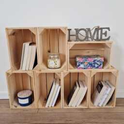 Rustic Wooden Storage Table For Living Room Organisation - thumbnail 2