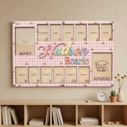 Personalized School Years Photo Frame, Pre K To Graduation Picture Custom Name Frame - thumbnail 4