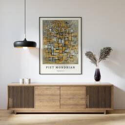 Piet Mondrian Poster, Tableau 1, Art Print, Bauhaus Abstract Art, Cubism, Modern Gift, A1/A2/A3/A4 - thumbnail 2