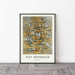 Piet Mondrian Poster, Tableau 1, Art Print, Bauhaus Abstract Art, Cubism, Modern Gift, A1/A2/A3/A4 - thumbnail 3