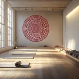 Gold Mandala Vinyl Wall Decal - Elegant Boho Home Accent