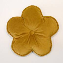 Flower Shaped Velvet Cushion Nursery Decor Pillow - thumbnail 3