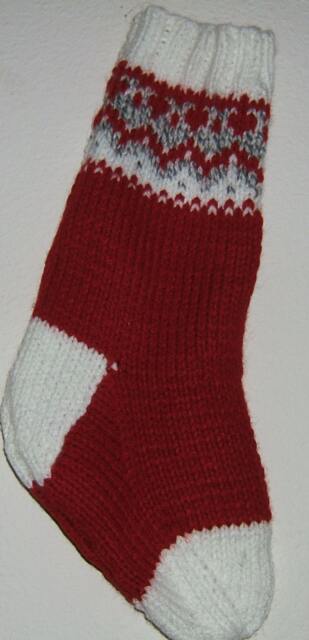 Personalized Hand Knitted Christmas Stocking - image 1