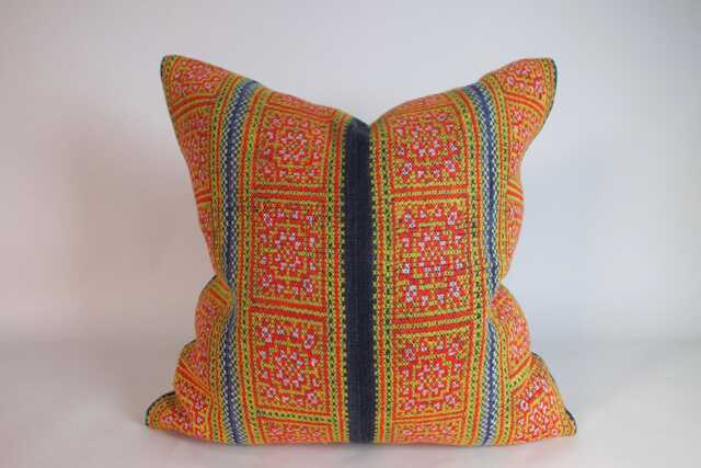 Cushions Handwoven Fabrics Hmong Sofa Pillow Handmade Fabric Cushion Decorative Throw Pillows Ethnic Textiles - image 1
