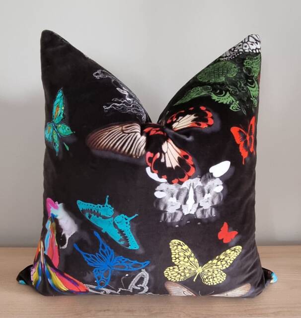 Christian Lacroix Butterfly Parade Velvet Cushion Cover - 45x45 cm - image 1