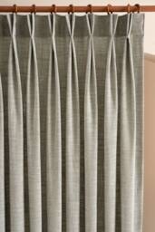 Pinch Pleated Linen Curtains Luxury Modern Heavy Drapes