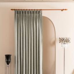 Pinch Pleated Linen Curtains Luxury Modern Heavy Drapes - thumbnail 2