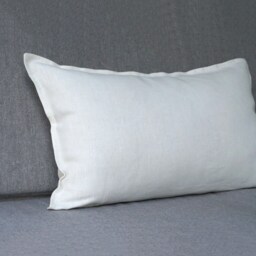 Long Lumbar Pillow Cover, White Linen Farmhouse Throw Shams Or Pillowcase For Sofa Cushion, Linen Bedding, Outdoor Cover - thumbnail 3