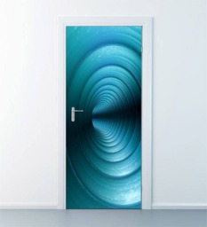 Infinity Wall Decor, Abstract Decal, Sticker, Door Wallpaper, Covering, Home Decor - thumbnail 1