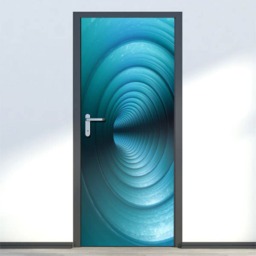 Infinity Wall Decor, Abstract Decal, Sticker, Door Wallpaper, Covering, Home Decor - thumbnail 2