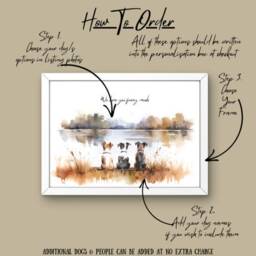 Dog Gifts For Dad, From The To Fathers Day Daughter, Gift Personalised Pet Print, Presents Dad - thumbnail 2