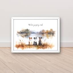 Dog Gifts For Dad, From The To Fathers Day Daughter, Gift Personalised Pet Print, Presents Dad - thumbnail 1