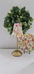 Beautiful Decoupaged Floral Usb Rechargeable Table Lamp. Indoor/Outdoor Matching Picture Plate Available.no Plugs Or Sockets Needed - thumbnail 1