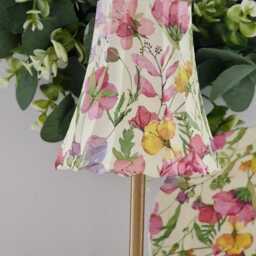 Beautiful Decoupaged Floral Usb Rechargeable Table Lamp. Indoor/Outdoor Matching Picture Plate Available.no Plugs Or Sockets Needed - thumbnail 2
