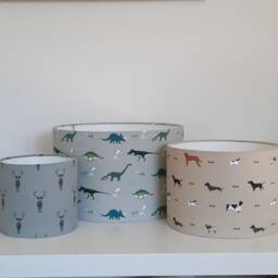 Sophie Allport Table Lamp Shade, Country Home Decor, Drum Lampshade, Kids Room, Bedside Lamp, Farmhouse Choice Of Fabric - thumbnail 1