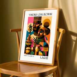 Cubist Yoruba Collection Poster - Abstract Geometric African Art - Poster Only - thumbnail 3