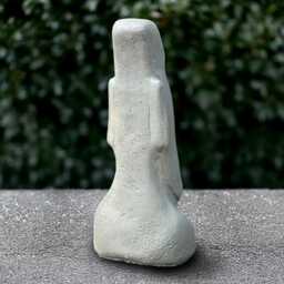 Stone Moai Head Sculpture Concrete Easter Island Statue Outdoor Figurine Cement Polynesian Style Decor Handmade Ornament Yard Art - thumbnail 4