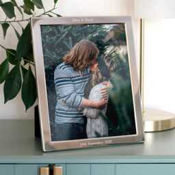 Personalised Classic Silver Plated Picture Frame - thumbnail 1